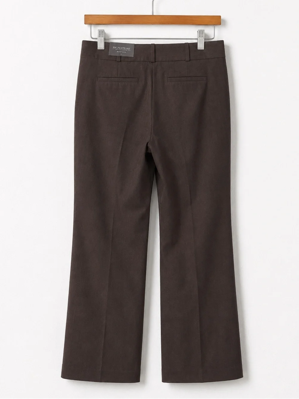 NWT ANN TAYLOR SIGNATURE Boot Leg Pants in Business Casual Brown TROUSERS SZ 12